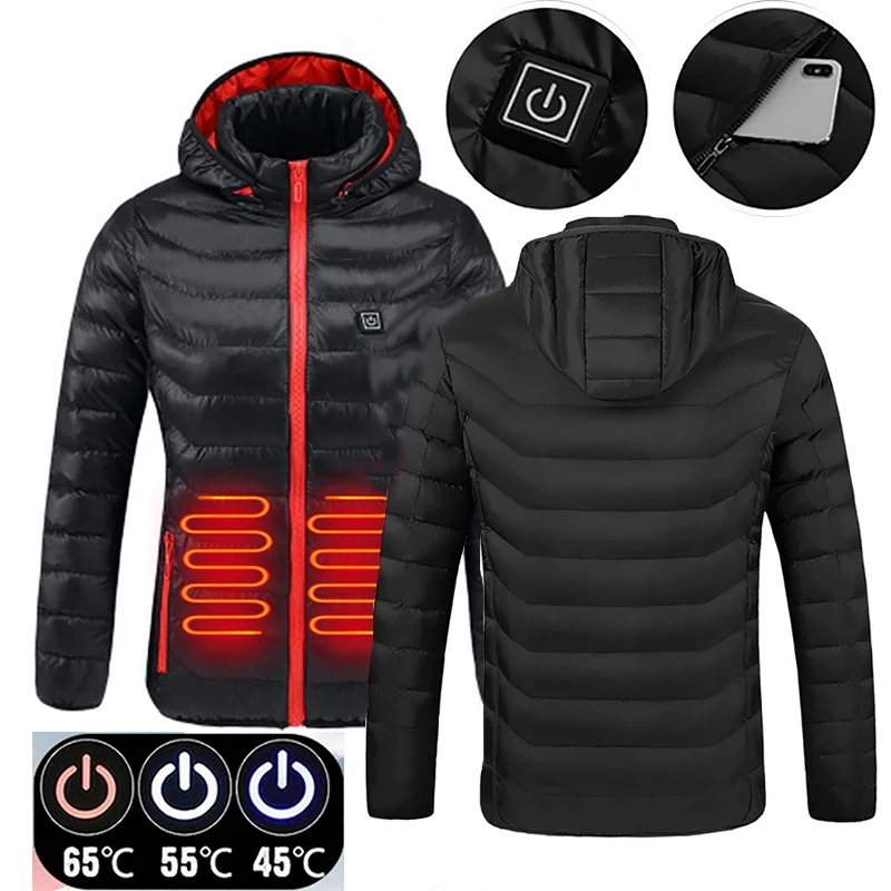 2020 Men Winter Warm USB Heating Jackets Smart Thermostat Hooded Heated Clothing Waterproof Warm Jackets
2020 Men Winter Warm USB Heating Jackets Smart Thermostat Hooded Heated Clothing Waterproof Warm Jackets
