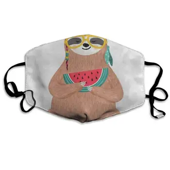 Face Mask Cute Sloth Eating Watermelon Fruit Cool Cycling Half Face Earloop Nose Mask for Girls
Face Mask Cute Sloth Eating Watermelon Fruit Cool Cycling Half Face Earloop Nose Mask for Girls