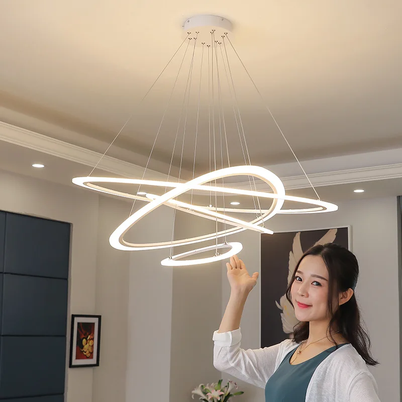Modern Nordic Design Luxury Led Chandelier Light Lamp for Loft Living Room Dining Room Loft Bed Room White Ferro 110V 220V White
Modern Nordic Design Luxury Led Chandelier Light Lamp for Loft Living Room Dining Room Loft Bed Room White Ferro 110V 220V White