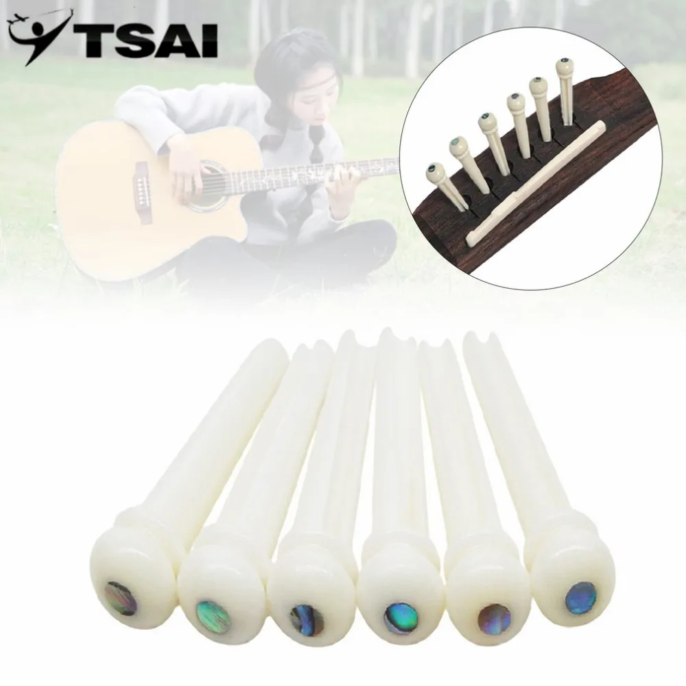 TSAI 6pcs Bridge Pins End Pegs Abalone Dot String End Peg Inlay Tool For Guitar Professional Replacement Acoustic Guitar Parts
TSAI 6pcs Bridge Pins End Pegs Abalone Dot String End Peg Inlay Tool For Guitar Professional Replacement Acoustic Guitar Parts