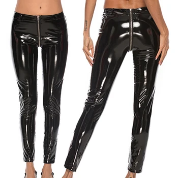 WOMENS FAUX LEATHER TROUSERS Wet Look Skinny Slim 4 Color Mid-waist Gothic Jeans
WOMENS FAUX LEATHER TROUSERS Wet Look Skinny Slim 4 Color Mid-waist Gothic Jeans