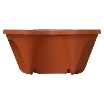Stackable Three Pedal Pot Basket Container, Maroon Qty: 1Pcs 
Stackable Three Pedal Pot Basket Container, Maroon Qty: 1Pcs