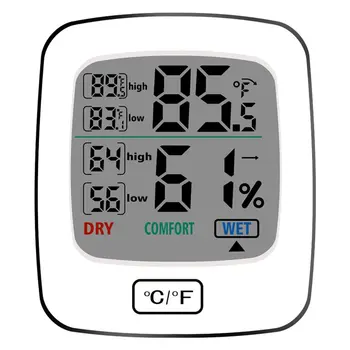 

Digital Indoor Thermometers and Hygrometers Humidity Station Room Thermometer with Tail Light Touch hygrometer