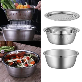 3pcs Kitchenware Set Durable Multi-function Washing Basin Draining Tool Shaving Cutter for Kitchen Fruit Vegetable
3pcs Kitchenware Set Durable Multi-function Washing Basin Draining Tool Shaving Cutter for Kitchen Fruit Vegetable
