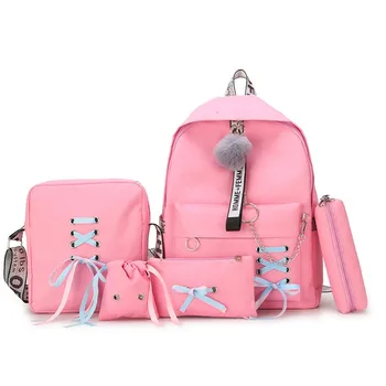 JULIE 5Pcs /set Women Backpacks For Teenage girl Style School Bags New canvas ladies backpack Female large capacity Shoulder Bag
JULIE 5Pcs /set Women Backpacks For Teenage girl Style School Bags New canvas ladies backpack Female large capacity Shoulder Bag