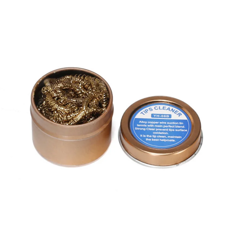 YIHUA-08B Soldering Iron Tip Cleaner With Brass Wire Sponge No Water Needed High Rosin Flux Tools
YIHUA-08B Soldering Iron Tip Cleaner With Brass Wire Sponge No Water Needed High Rosin Flux Tools