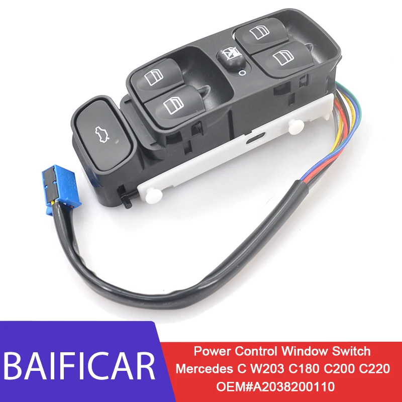 Baificar Brand New Genuine Power Control Window Switch A2038200110 A2038210679 For Mercedes C CLASS W203 C180 C200 C220 | Автомобили и