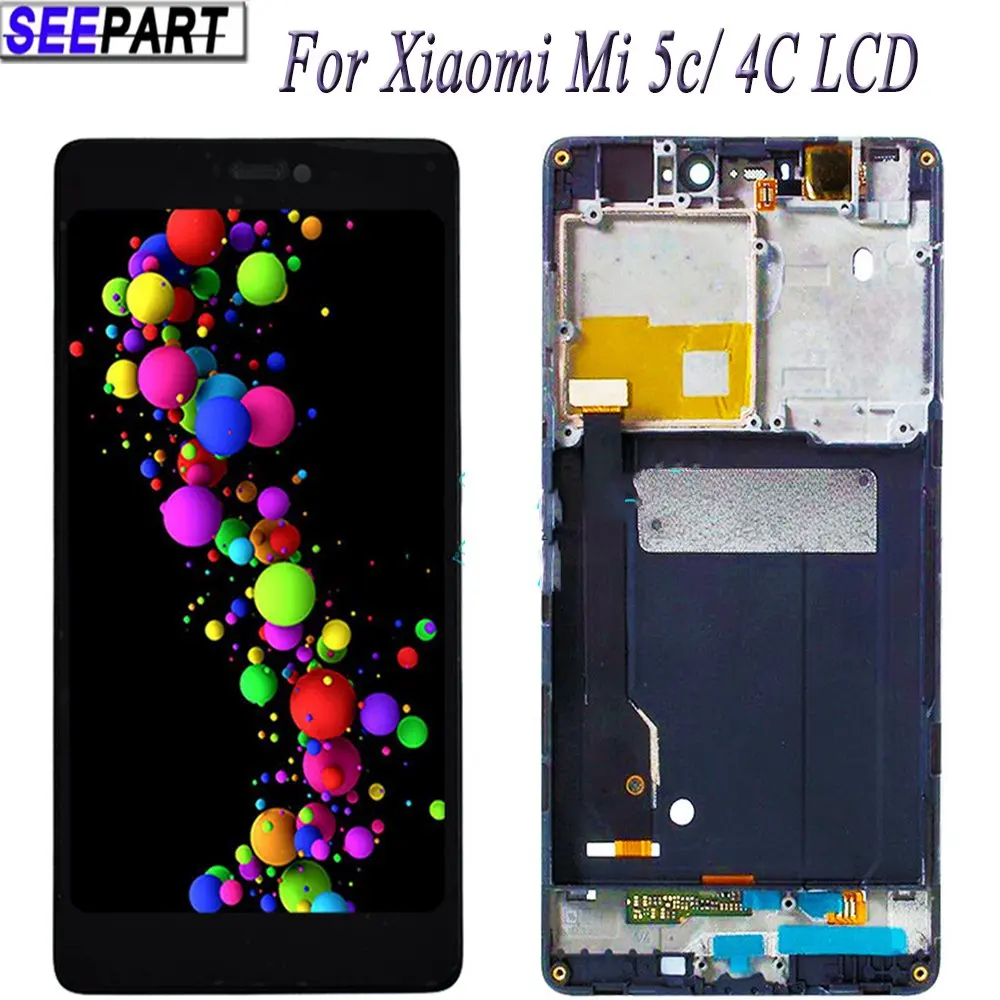 Фото Для XiaoMi MI 4C LCD 5C ЖК-дисплей сенсорный экран в сборе запасная часть 5 15 &quotаксессуары
