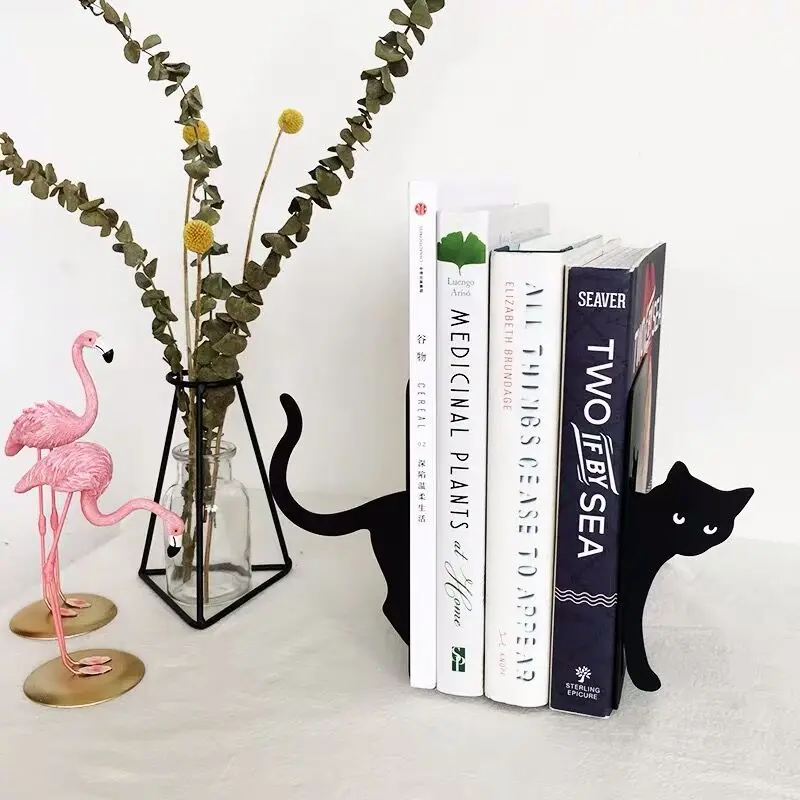 Sharkbang Creative 2PCS Cute Cat Bookends Metal Book Stand Holder Bookshelf Desktop Organizer Shelf Office School Stationery
Sharkbang Creative 2PCS Cute Cat Bookends Metal Book Stand Holder Bookshelf Desktop Organizer Shelf Office School Stationery