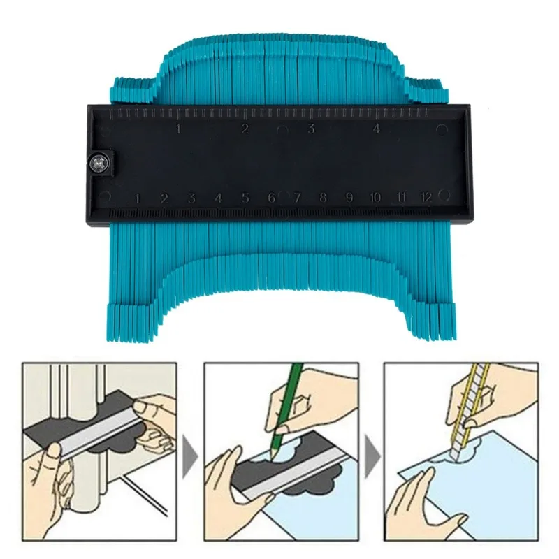blue Profile Copy Gauge Contour Gauge Plastic Duplicator Standard 5" Width Wood Marking Tool Tiling Laminate Tiles General Tools
blue Profile Copy Gauge Contour Gauge Plastic Duplicator Standard 5" Width Wood Marking Tool Tiling Laminate Tiles General Tools
