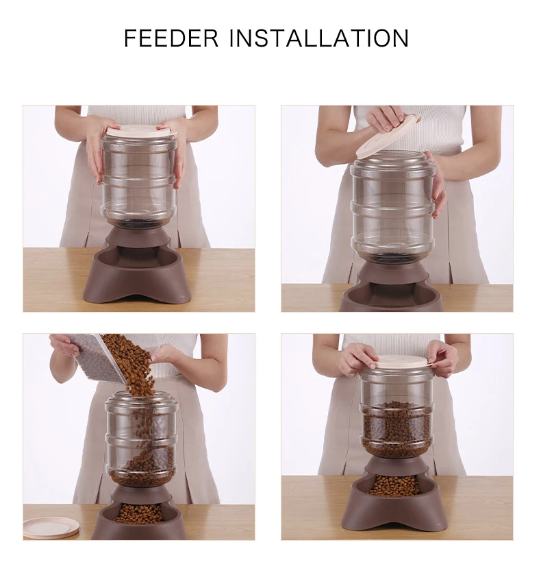 Pet Water Dispenser & Automatic Feeder Image