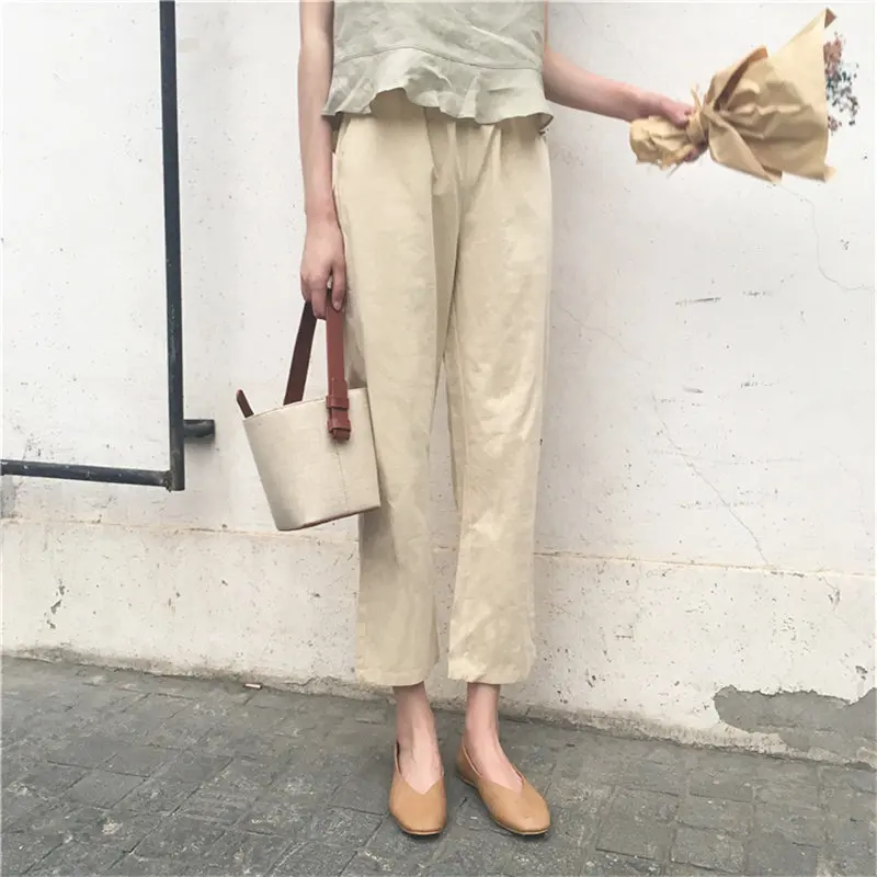Hzirip Fresh Straight Loose Autumn High Waist Ankle-Length Pants Slim Solid High Street Casual Comfortable Warm Wide Leg Pants
Hzirip Fresh Straight Loose Autumn High Waist Ankle-Length Pants Slim Solid High Street Casual Comfortable Warm Wide Leg Pants