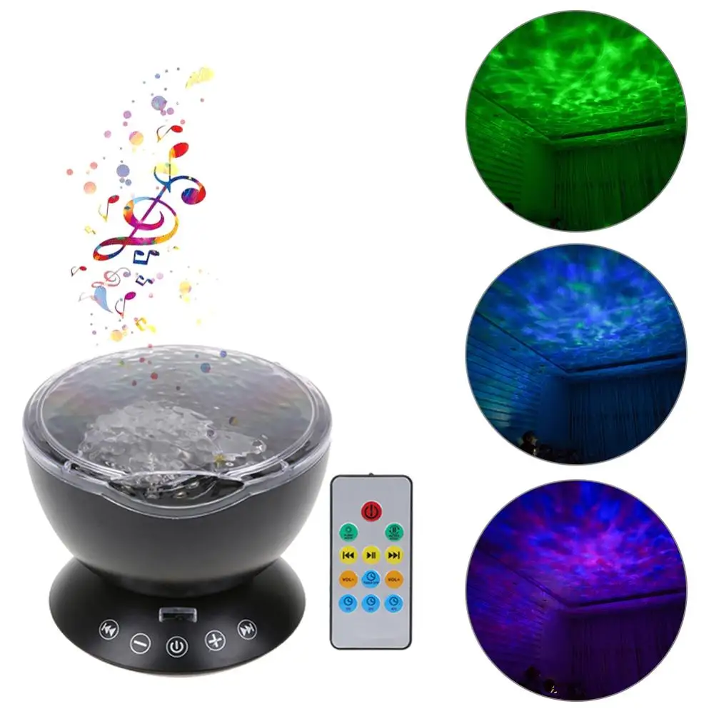 Ocean Wave Projector LED Night Light with Music Player Remote Control Colorful Cosmos Star Luminaria For kids' Christmas Gift
Ocean Wave Projector LED Night Light with Music Player Remote Control Colorful Cosmos Star Luminaria For kids' Christmas Gift