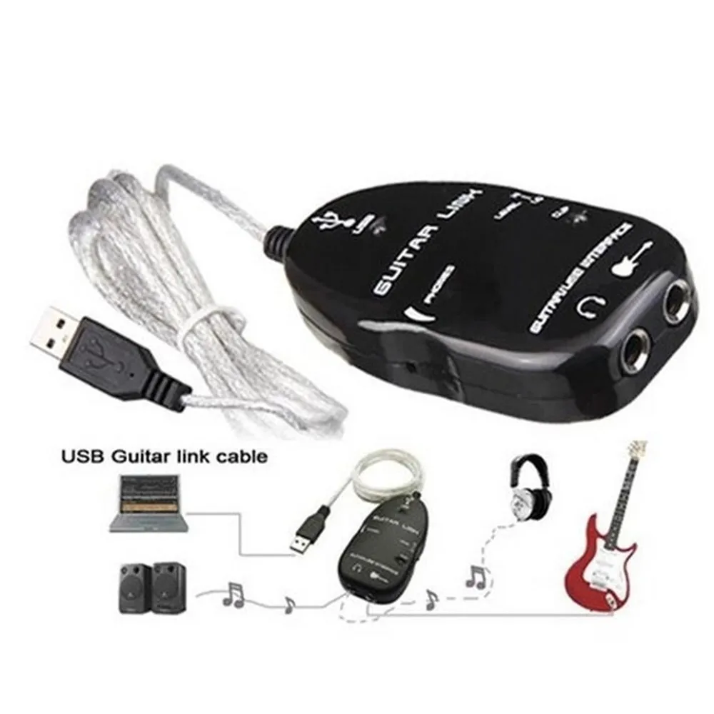 Гитарный кабель для передачи эффектов от гитары к USB подключения ПК/MAC запись с
