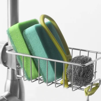Sink Hanging Storage Rack Holder Faucet Clip Bathroom Kitchen Dishcloth Clip Shelf Drain Dry Towel Organizer Silver
Sink Hanging Storage Rack Holder Faucet Clip Bathroom Kitchen Dishcloth Clip Shelf Drain Dry Towel Organizer Silver
