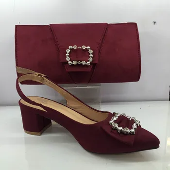 Popular party set wine high heel pointed toe shoes and purse bag set nice matching for party dress GY46 Heel Height 6CM
Popular party set wine high heel pointed toe shoes and purse bag set nice matching for party dress GY46 Heel Height 6CM