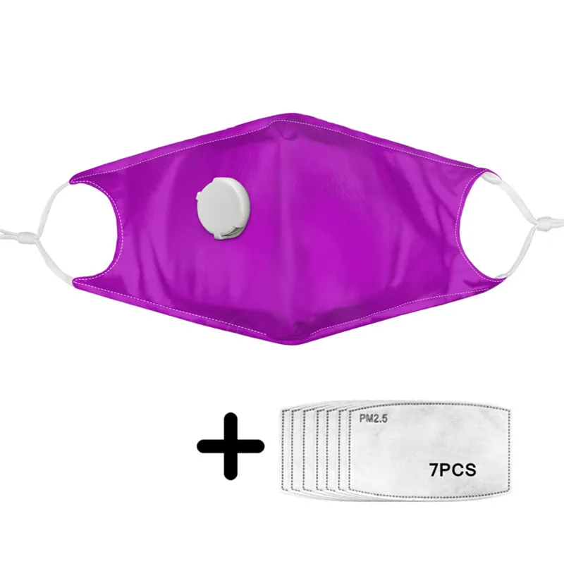 2020 New Arrival Purple Green Mouth Mask With Breath Valve And 7PCS PM2.5 Filters Unisex Polyester Soft And Durable Cubrebocas
2020 New Arrival Purple Green Mouth Mask With Breath Valve And 7PCS PM2.5 Filters Unisex Polyester Soft And Durable Cubrebocas