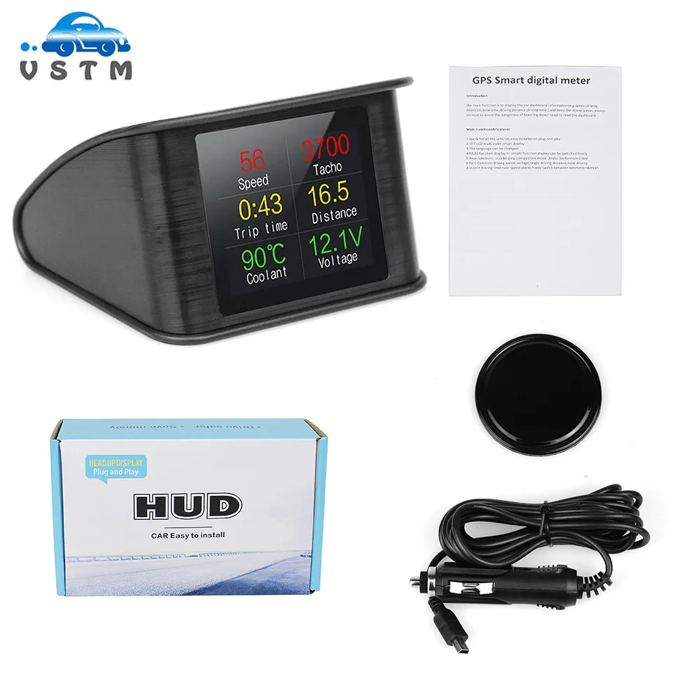 T600 Hud GPS OBD Computer Car Speed Projector Digital Speedometer Display Fuel Consumption Temperature Gauge Diagnostic Tool
T600 Hud GPS OBD Computer Car Speed Projector Digital Speedometer Display Fuel Consumption Temperature Gauge Diagnostic Tool