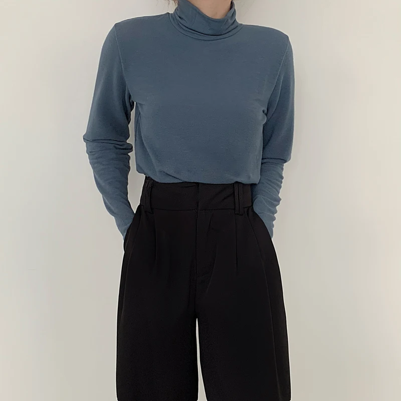 Half-high T Shirt Women 2020 Autumn New-coming Fleece Vintage Casual Simple Solid Color Korean Style Long Sleeve Clothes Tops
Half-high T Shirt Women 2020 Autumn New-coming Fleece Vintage Casual Simple Solid Color Korean Style Long Sleeve Clothes Tops