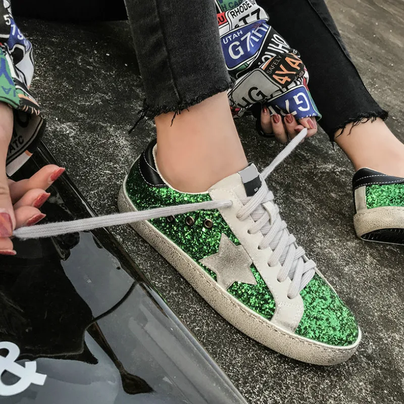 women shoes lace up Sequins Star Design Casual Lace-Up Sneakers blingbling Mixed Colors sequins flat Mixed Colors comfort
women shoes lace up Sequins Star Design Casual Lace-Up Sneakers blingbling Mixed Colors sequins flat Mixed Colors comfort