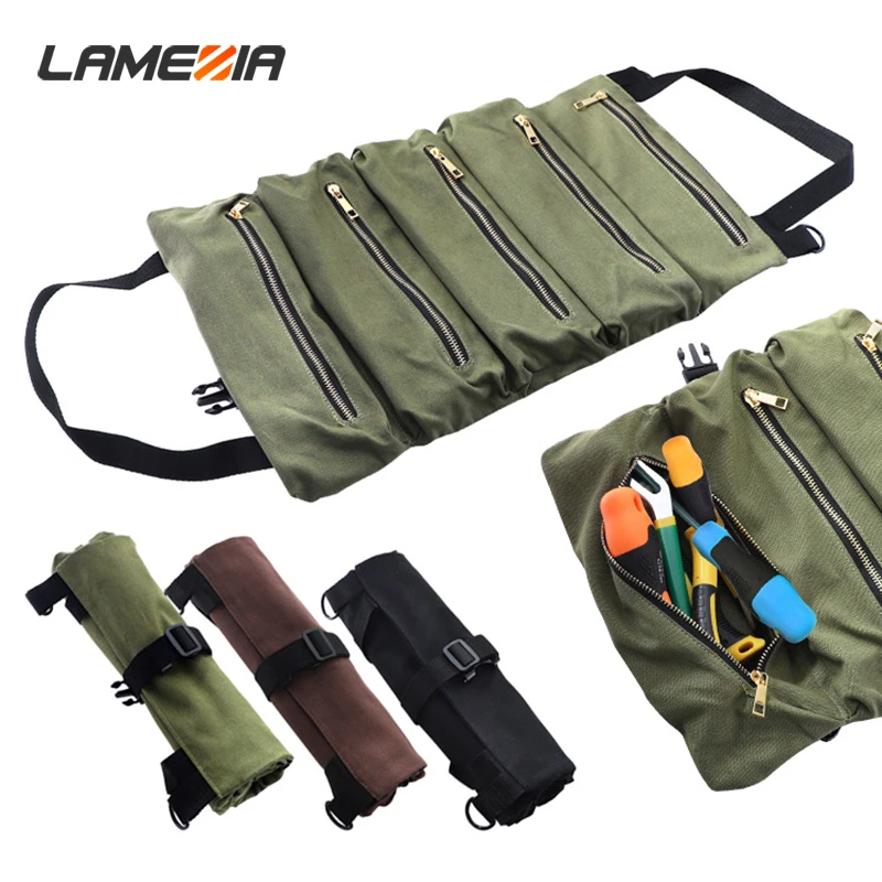 LAMEZIA Portable Oxford Cloth Tool Kit Thickened Canvas Bag Large Capacity Multifunctional Roll Wear-resistant Storage Package
LAMEZIA Portable Oxford Cloth Tool Kit Thickened Canvas Bag Large Capacity Multifunctional Roll Wear-resistant Storage Package
