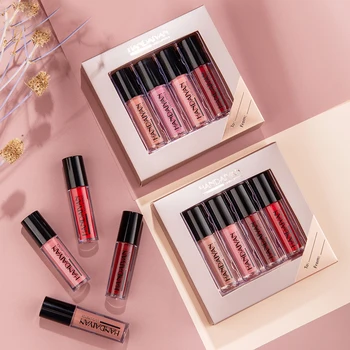 HANDAIYAN 4Pcs/set Matte Lip Gloss Set Liquid Lipstick Waterproof Long Lasting Moisturizing Lipstick Women Lip Tint Beauty
HANDAIYAN 4Pcs/set Matte Lip Gloss Set Liquid Lipstick Waterproof Long Lasting Moisturizing Lipstick Women Lip Tint Beauty