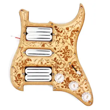 Maple Bauhinia Pattern 11 Holes HSH Pickguard Set Pickup Knobs Switch Musical Instrument Accessory
Maple Bauhinia Pattern 11 Holes HSH Pickguard Set Pickup Knobs Switch Musical Instrument Accessory