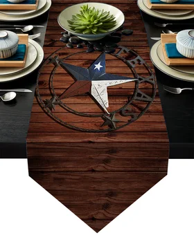 Western Texas Star Wood Table Runner Table Flag Home Party Decorative Tablecloth Table Runners for Wedding
Western Texas Star Wood Table Runner Table Flag Home Party Decorative Tablecloth Table Runners for Wedding