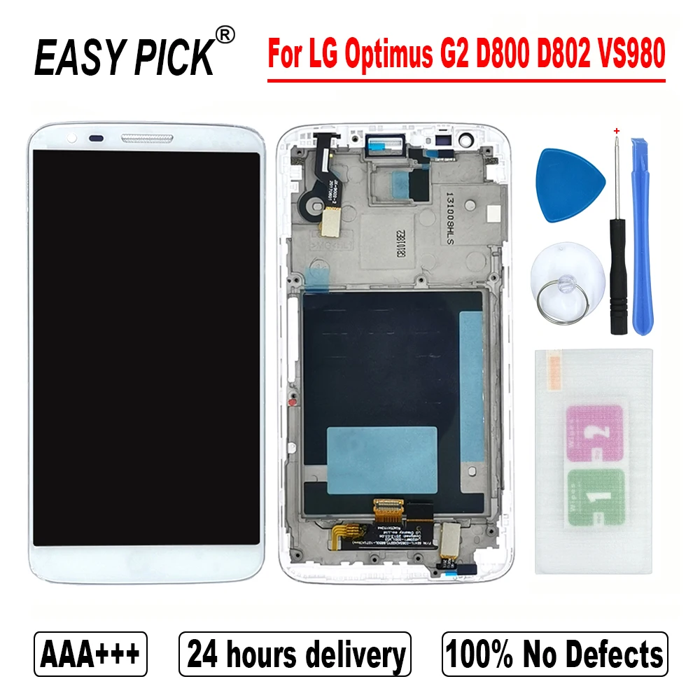 AAA++ LCD Display Touch Screen Digitize Assembly For LG Optimus G2 D800 D801 D802 D803 D806 LS980 VS980 F320L F320S
AAA++ LCD Display Touch Screen Digitize Assembly For LG Optimus G2 D800 D801 D802 D803 D806 LS980 VS980 F320L F320S