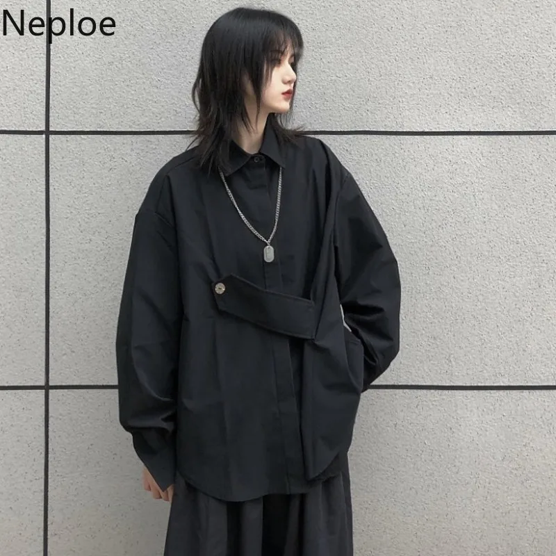Neploe Spring 2020 Black Ins Blouses Harajuku Retro Steetwear Women Shirts Loose Long Sleeve Chic Blusas Muje New Tops 1A758
Neploe Spring 2020 Black Ins Blouses Harajuku Retro Steetwear Women Shirts Loose Long Sleeve Chic Blusas Muje New Tops 1A758