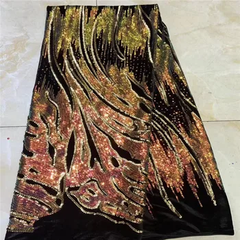 Latest African Tull Lace Fabrics High Quality 2019 Nigerian Net velvet Lace Fabric with Sequins Sequence Lace for Women Dress
Latest African Tull Lace Fabrics High Quality 2019 Nigerian Net velvet Lace Fabric with Sequins Sequence Lace for Women Dress