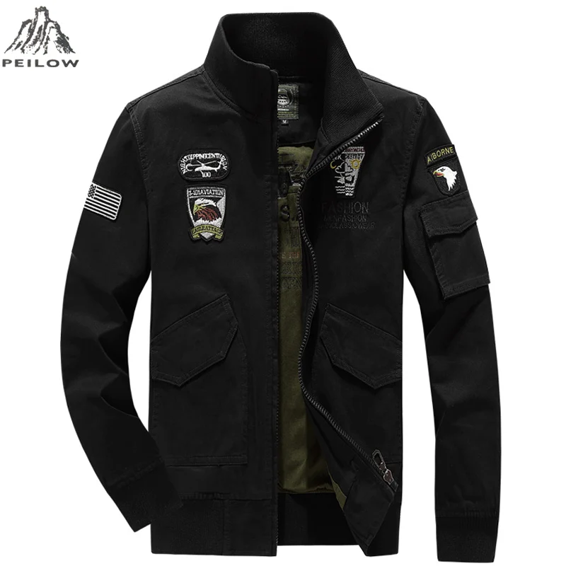 Brand Spring Autumn Men Casual Air Force Pilot Military Jackets and Coats Men's Fashion Washed Cotton bomber jacket men clothing
Brand Spring Autumn Men Casual Air Force Pilot Military Jackets and Coats Men's Fashion Washed Cotton bomber jacket men clothing
