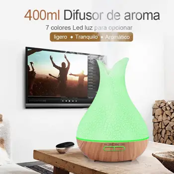 400ml Ultrasonic Aroma Essential Oil Diffuser Mini Air Humidifier with Wood Grain 7 Color Changing LED Lights Cool Mist Maker
400ml Ultrasonic Aroma Essential Oil Diffuser Mini Air Humidifier with Wood Grain 7 Color Changing LED Lights Cool Mist Maker