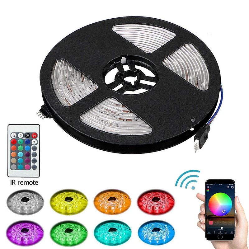DC12V Waterproof 5050 RGB LED Light Strip 5M 10M 15M Roll WIFI Smart Magic Home APP Controller Color Changing Dimmable LED Flex
DC12V Waterproof 5050 RGB LED Light Strip 5M 10M 15M Roll WIFI Smart Magic Home APP Controller Color Changing Dimmable LED Flex