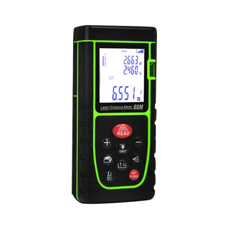 ELEG-40M Meter Range Finder Measure Handheld Digital Distance Area Volume With Bubble Level Measure Tool
ELEG-40M Meter Range Finder Measure Handheld Digital Distance Area Volume With Bubble Level Measure Tool