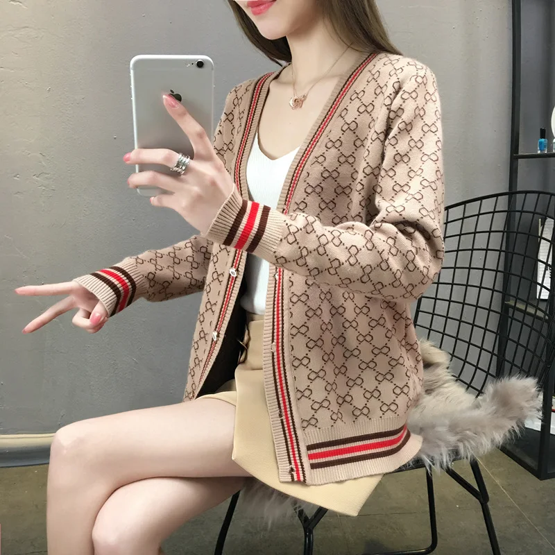 Lcybhe Spring knitted cardigan women's Spring 2019 Korean version of loose single-row button-down sweater trend mx939
Lcybhe Spring knitted cardigan women's Spring 2019 Korean version of loose single-row button-down sweater trend mx939