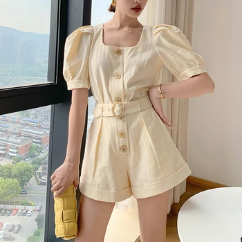 New Fashion beige green Sexy Women Summer Square Neck Short Sleeve Shirt Tops And sashes Shorts Suit Two Piece Sets Outfit
New Fashion beige green Sexy Women Summer Square Neck Short Sleeve Shirt Tops And sashes Shorts Suit Two Piece Sets Outfit