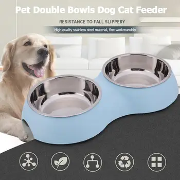 1PCS Pet Double Bowls Dog Puppy Cat Feeder Non-Slip Food Feeding Water Drinking Bowl Easy to Clean Pink/Green/Blue 33*18*5.5cm
1PCS Pet Double Bowls Dog Puppy Cat Feeder Non-Slip Food Feeding Water Drinking Bowl Easy to Clean Pink/Green/Blue 33*18*5.5cm