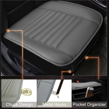 Breathable 2Pc Car Interior Seat Covers Cushion Pad Mat for Auto Supplies Office Chair with PU Leather(Grey) 
Breathable 2Pc Car Interior Seat Covers Cushion Pad Mat for Auto Supplies Office Chair with PU Leather(Grey)