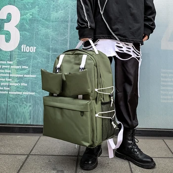 Student Party Large Capacity Schoolbag Hong Kong Style Work Clothes Wind multi-layer Outdoor Travel Backpack
Student Party Large Capacity Schoolbag Hong Kong Style Work Clothes Wind multi-layer Outdoor Travel Backpack