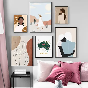 Nordic Bobo Style Woman with Plant Style Wall Art Canvas Poster Minimalist Print Australia Map Picture for Living Room Decor
Nordic Bobo Style Woman with Plant Style Wall Art Canvas Poster Minimalist Print Australia Map Picture for Living Room Decor