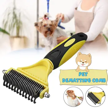 Hot Sale Double Sides Pet Dog Fur Brush Comb Dog Cat Professional Grooming Deshedding Trimmer Tool Pet Rake 12/23 Blades
Hot Sale Double Sides Pet Dog Fur Brush Comb Dog Cat Professional Grooming Deshedding Trimmer Tool Pet Rake 12/23 Blades