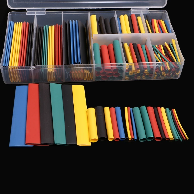 328 Pcs 5 Colors 8 Sizes Assorted 2:1 Heat Shrink Tubing Wrap Sleeve Kit New Y1QB
328 Pcs 5 Colors 8 Sizes Assorted 2:1 Heat Shrink Tubing Wrap Sleeve Kit New Y1QB