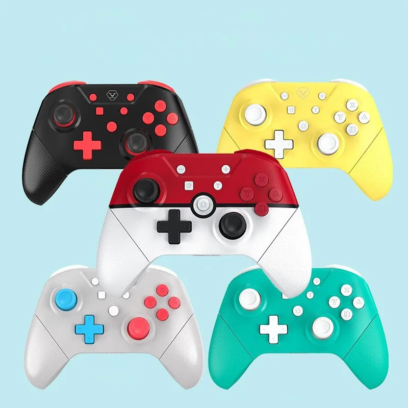 Wireless Bluetooth game controller for Nintendo Switch Pro NS Lite PC notebook NFC Turbo 6-Axis doublemotor 3D Joysticks gamepad
Wireless Bluetooth game controller for Nintendo Switch Pro NS Lite PC notebook NFC Turbo 6-Axis doublemotor 3D Joysticks gamepad