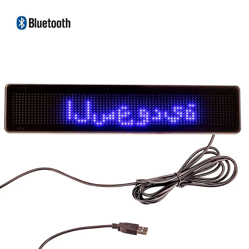 Scrolling Led Sign Bluetooth Phone Program with USB Cable DIY Kit DC5V, 23cm Message Board Multi-language Support
Scrolling Led Sign Bluetooth Phone Program with USB Cable DIY Kit DC5V, 23cm Message Board Multi-language Support