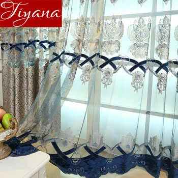 European Modern Luxury Embroidery Curtain for Living Room Valance Sheer Fabric Window Bedroom Drape Blinds M019#40
European Modern Luxury Embroidery Curtain for Living Room Valance Sheer Fabric Window Bedroom Drape Blinds M019#40