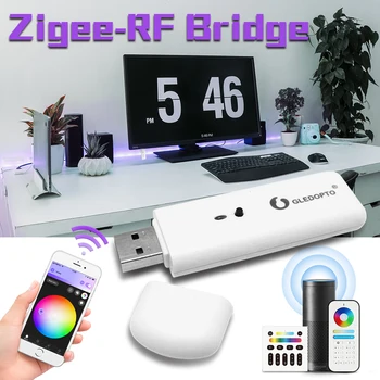 Gledopto Smart Zigbee-RF Bridge Convert RF Signals into Zigbee Signals Work with Zigbee Gateway Phone App Control Voice Control
Gledopto Smart Zigbee-RF Bridge Convert RF Signals into Zigbee Signals Work with Zigbee Gateway Phone App Control Voice Control