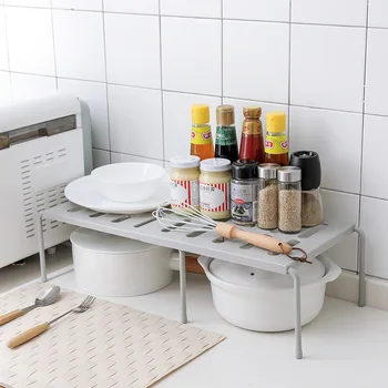Single Layer Expandable Kitchen Storage Rack Adjustable Kitchen Countertop Organizer Storage Shelf Non-Skid Shelf Organizer
Single Layer Expandable Kitchen Storage Rack Adjustable Kitchen Countertop Organizer Storage Shelf Non-Skid Shelf Organizer