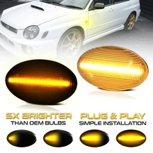 2x LED Side Repeater Marker Turn Signal Indicator Blinker Light For Subaru Impreza 2 WRX STI Forester MK1 MK2 Legacy 3 Liberty 3 
2x LED Side Repeater Marker Turn Signal Indicator Blinker Light For Subaru Impreza 2 WRX STI Forester MK1 MK2 Legacy 3 Liberty 3