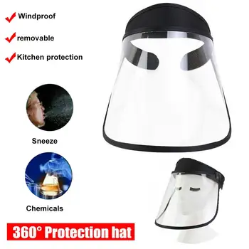 

Clear Dust-proof Anti-droplet Safety Full Face Cover Shield Protective Visor Fashion Anti-spray Mask fast shipments